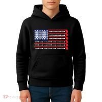 American Flag Golf Kids Hoodie thumb 4