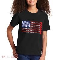 American Flag Golf Kids T-Shirt thumb 2