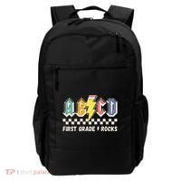 ABCD First Grade Rocks Pencil Lightning Teachers Rock Backpack thumb 0