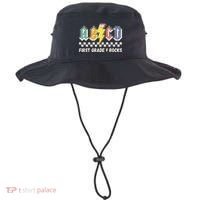ABCD First Grade Rocks Pencil Lightning Teachers Rock Bucket Hat thumb 0