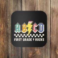 ABCD First Grade Rocks Pencil Lightning Teachers Rock Coaster thumb 0