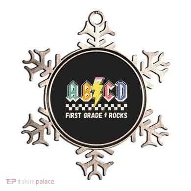 ABCD First Grade Rocks Pencil Lightning Teachers Rock Ornament