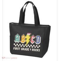 ABCD First Grade Rocks Pencil Lightning Teachers Rock Tote Bag thumb 3