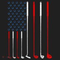 American Flag Golf Clubs Gift Tumbler thumb 3