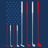 American Flag Golf Clubs Gift Women's Tank Top thumb 5