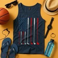 American Flag Golf Clubs Gift Tank Top thumb 4