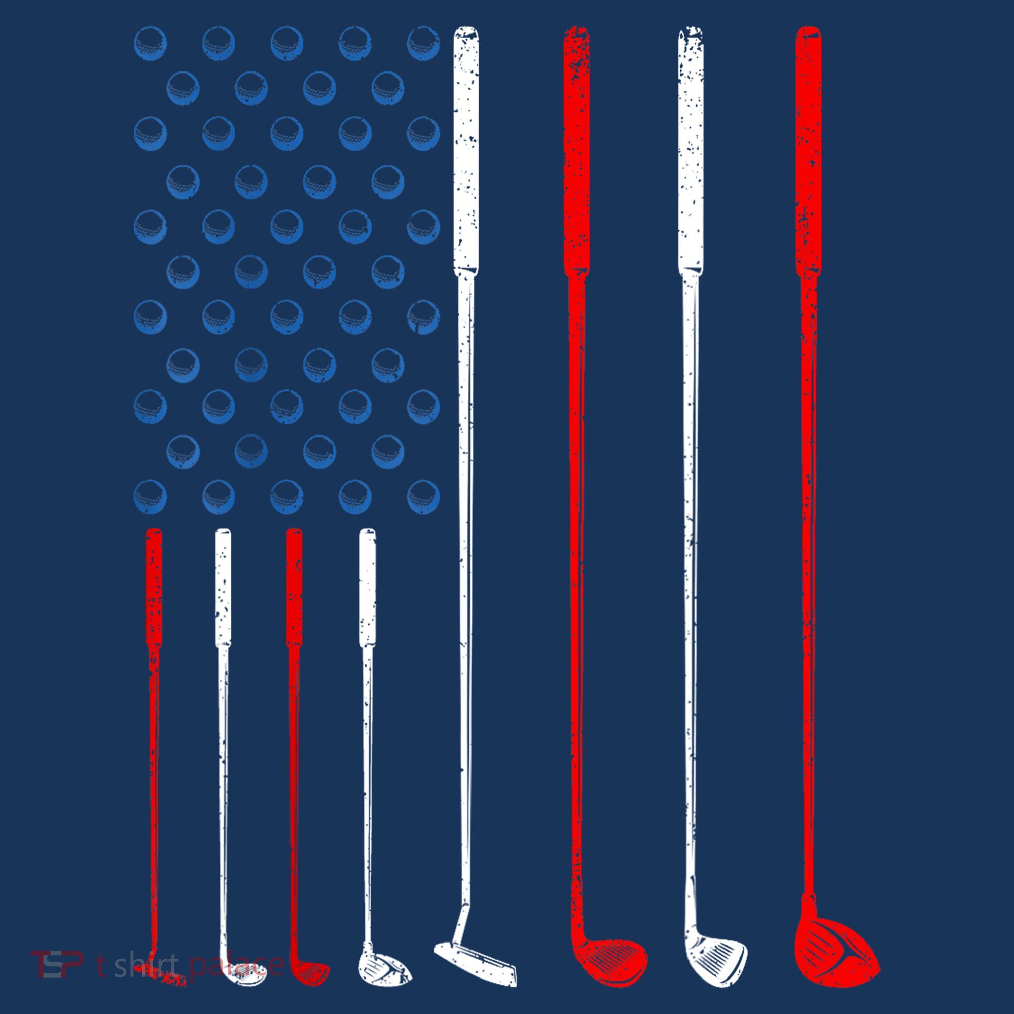 American Flag Golf Clubs Gift Visor
