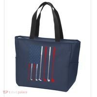 American Flag Golf Clubs Gift Tote Bag thumb 3