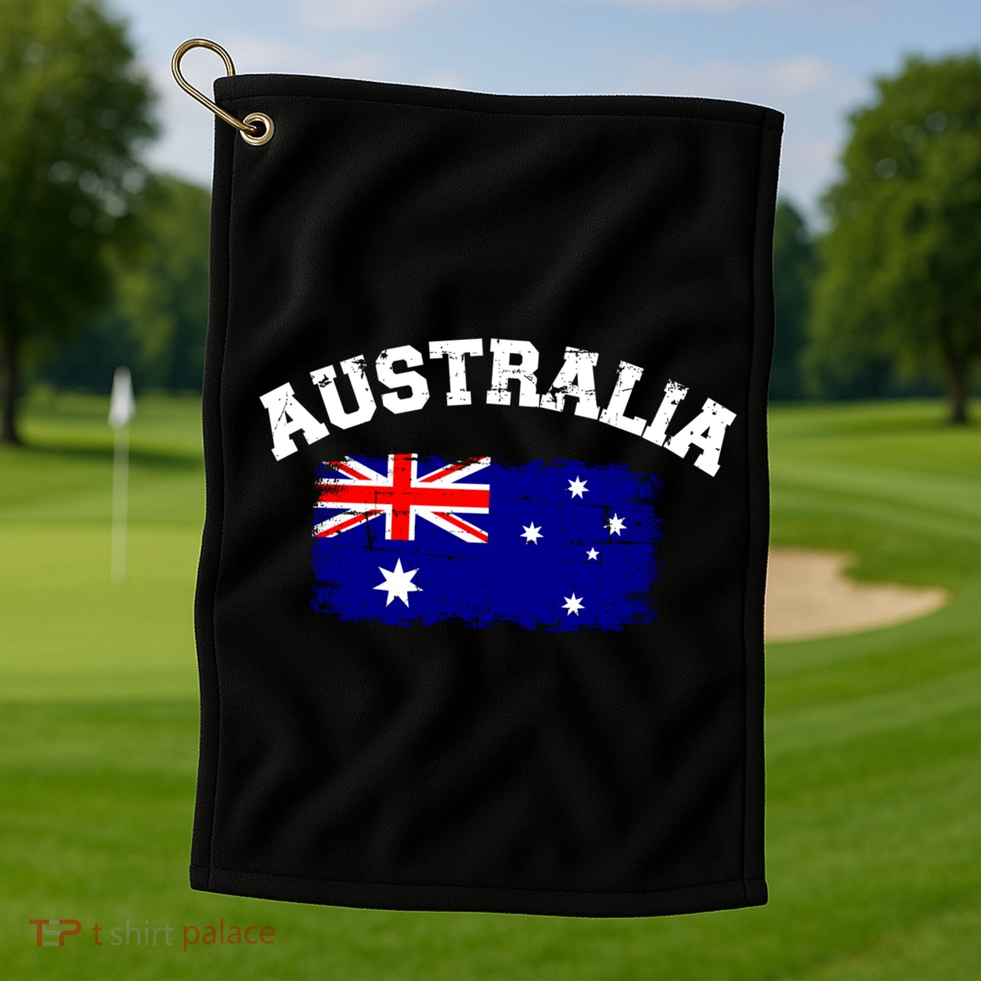 Australia Flag Gift Golf Towel