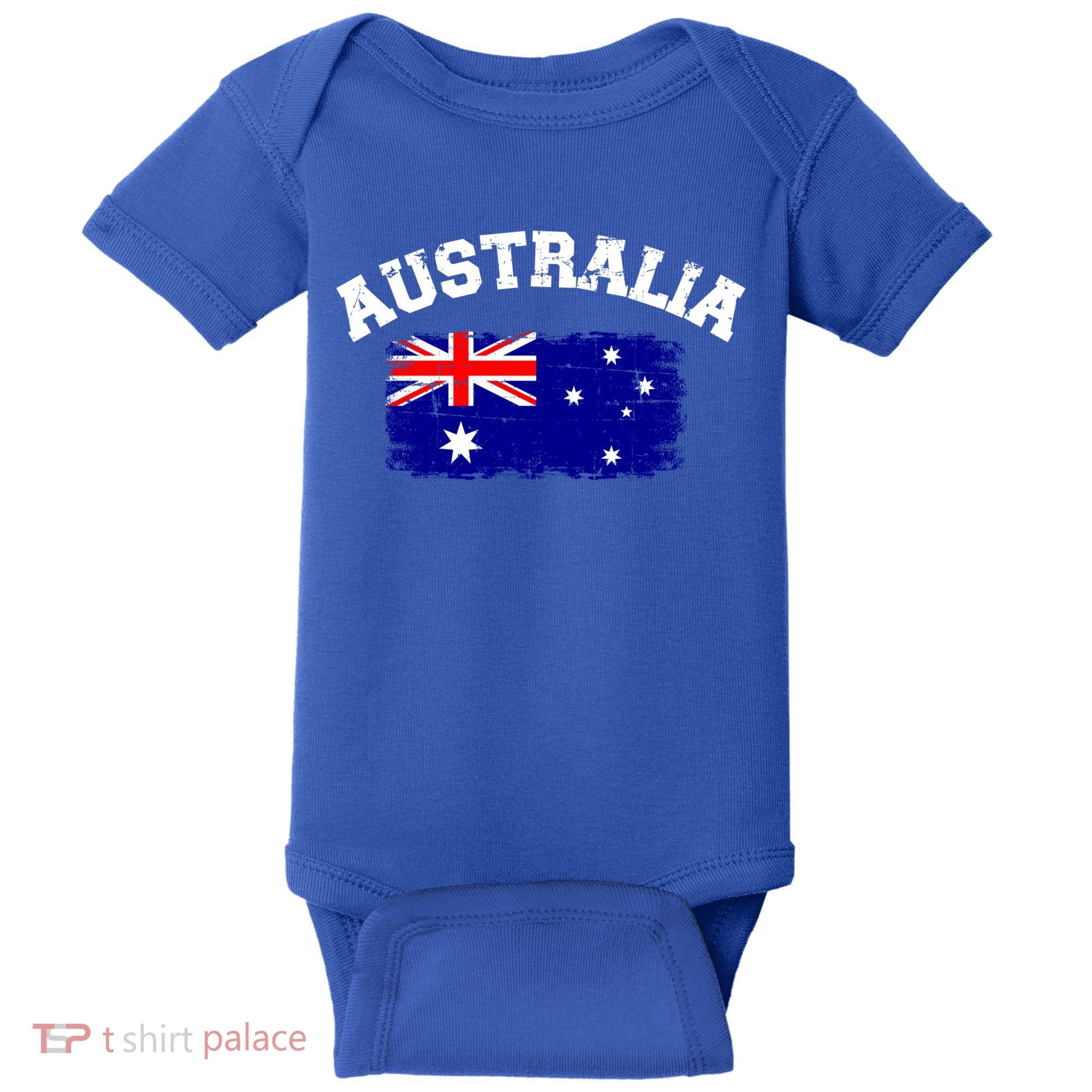 Australia Flag Gift Baby Bodysuit
