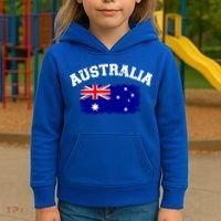 Australia Flag Gift Kids Hoodie thumb 3