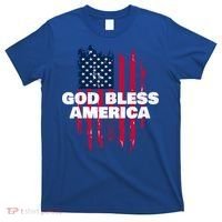 American Flag God Bless America Patriotic Gift T-Shirt thumb 0