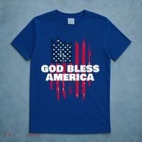 American Flag God Bless America Patriotic Gift T-Shirt thumb 5