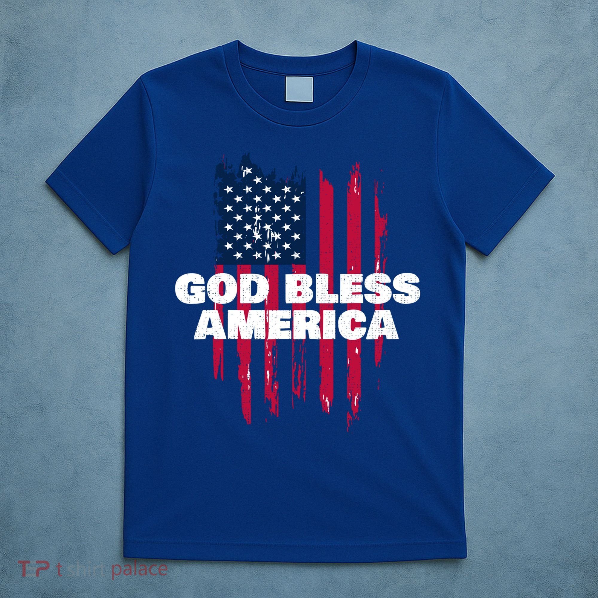 American Flag God Bless America Patriotic Gift T-Shirt