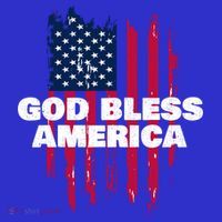American Flag God Bless America Patriotic Gift Baby Bodysuit thumb 2