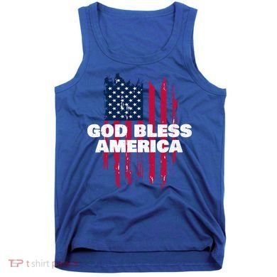 American Flag God Bless America Patriotic Gift Tank Top