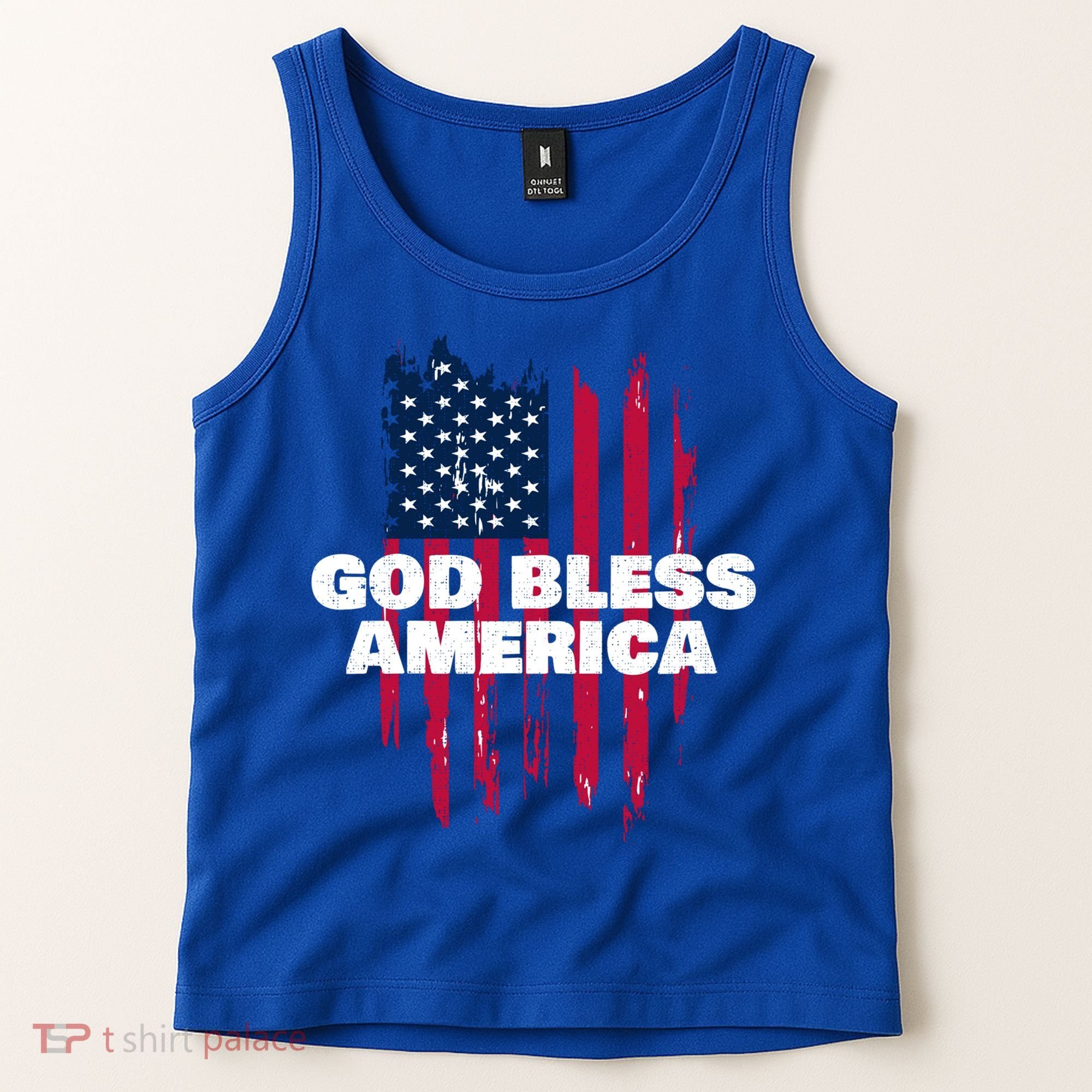 American Flag God Bless America Patriotic Gift Tank Top