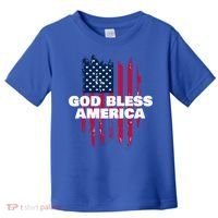 American Flag God Bless America Patriotic Gift Toddler T-Shirt thumb 0
