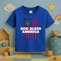 American Flag God Bless America Patriotic Gift Toddler T-Shirt thumb 3