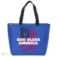 American Flag God Bless America Patriotic Gift Tote Bag thumb 0
