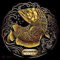 Arowana Fish Gold Doggie Tank thumb 4