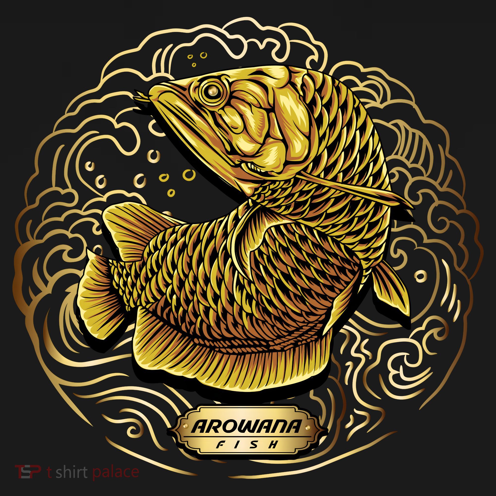 Arowana Fish Gold Hoodie