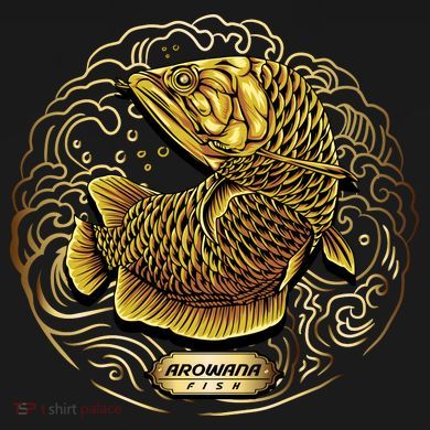 Arowana Fish Gold T-Shirt