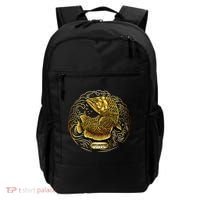 Arowana Fish Gold Backpack thumb 0