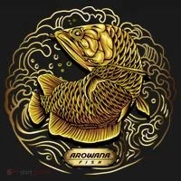 Arowana Fish Gold Bucket Hat thumb 4