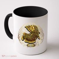 Arowana Fish Gold Coffee Mug thumb 0