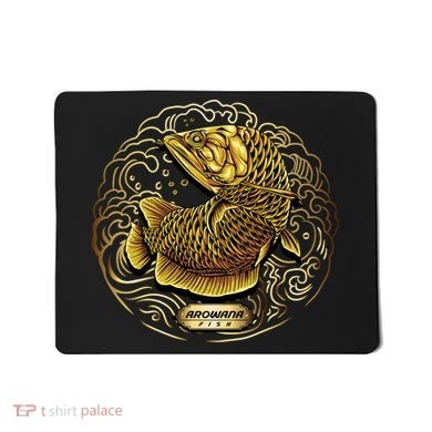 Arowana Fish Gold Mousepad