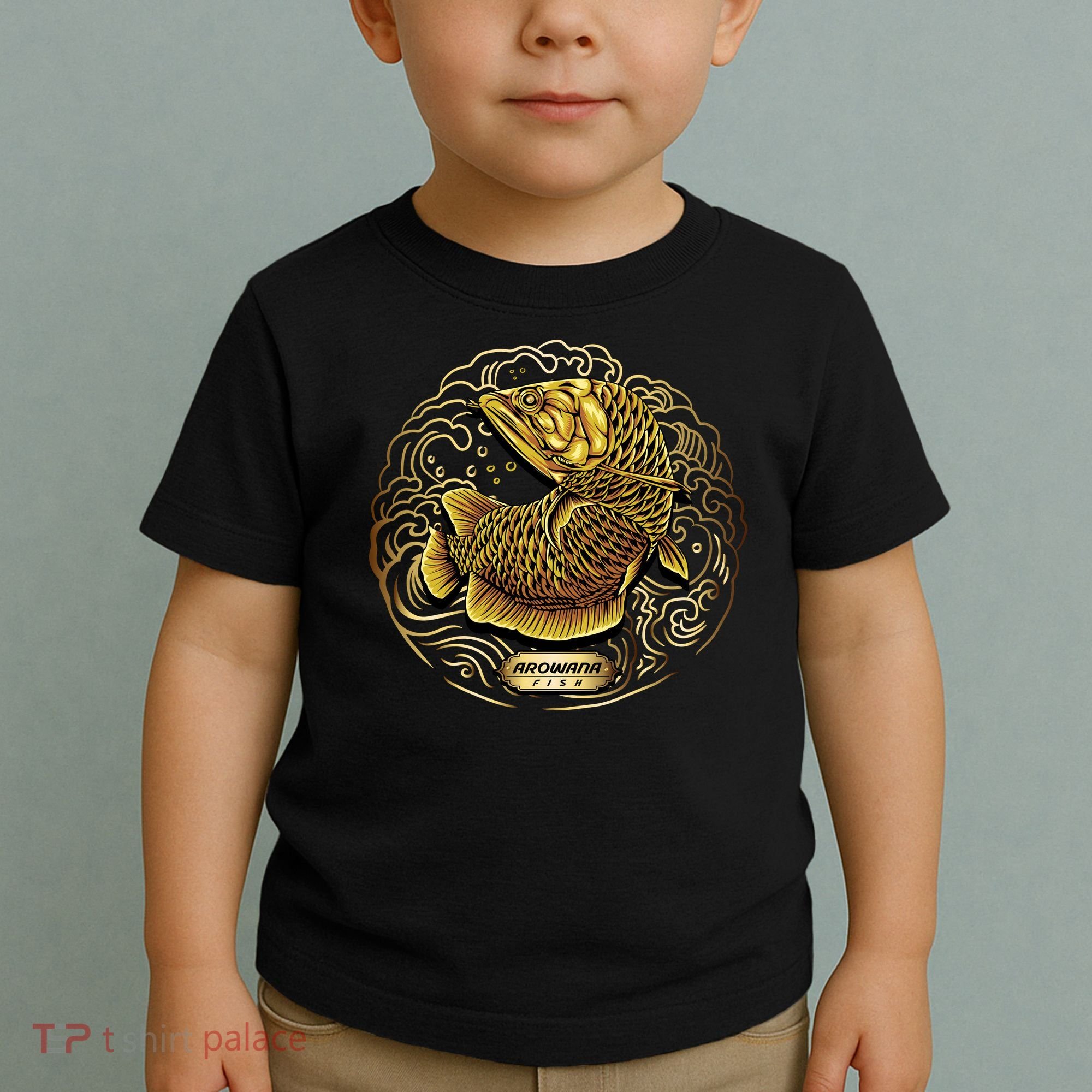 Arowana Fish Gold Toddler T-Shirt