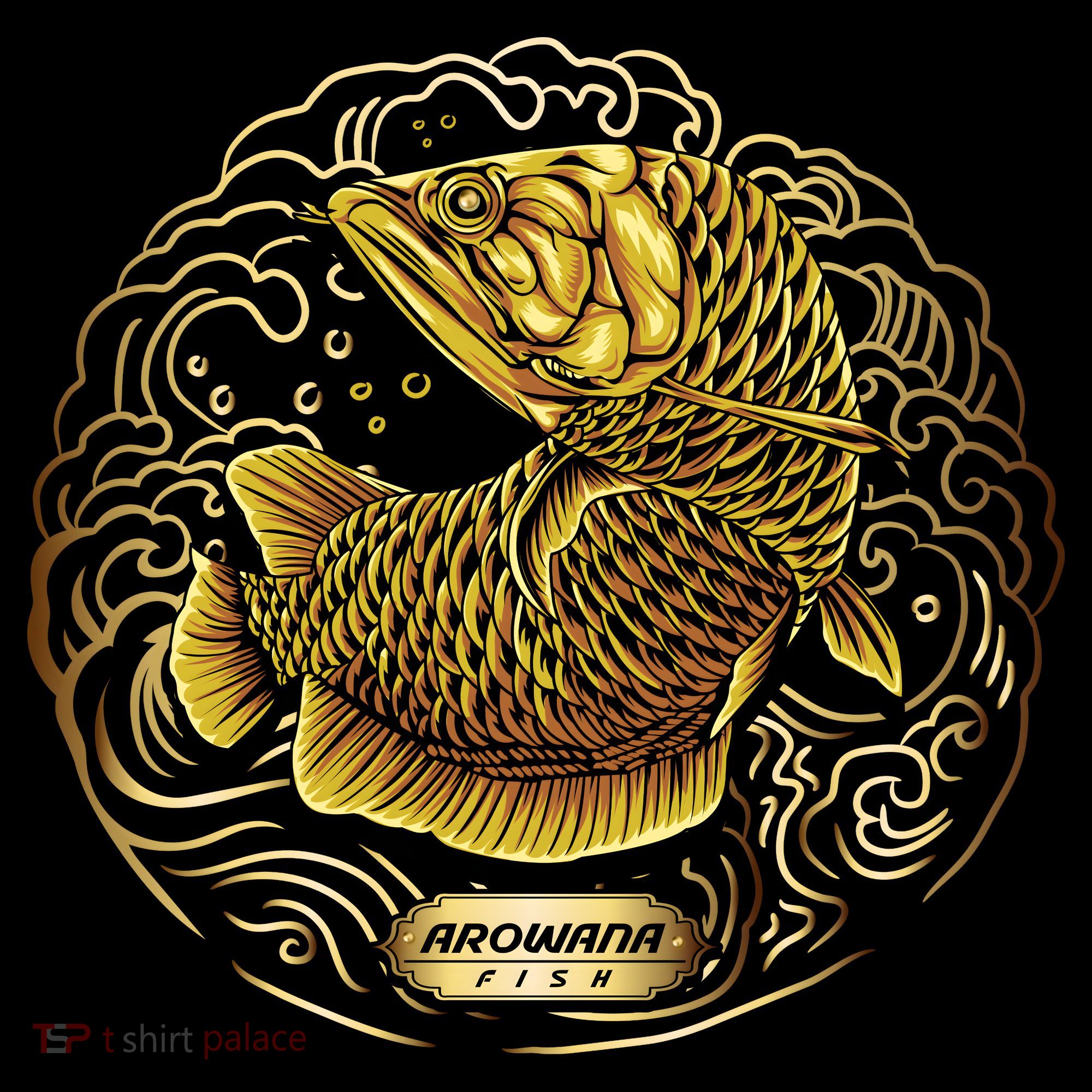 Arowana Fish Gold Women's T-Shirt