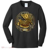 Arowana Fish Gold Kids Long Sleeve Shirt thumb 0