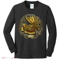 Arowana Fish Gold Kids Long Sleeve Shirt thumb 0