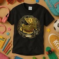 Arowana Fish Gold Kids T-Shirt thumb 3