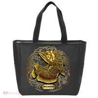 Arowana Fish Gold Tote Bag thumb 0