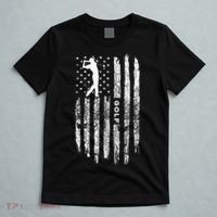 American Flag Golf Balls And Club Vintage Golfing Golfer T-Shirt thumb 5