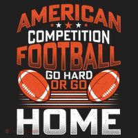 American Football Go Hard Or Go Home Graphic Beanie thumb 2