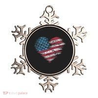 American Flag Heart Women Patriotic 4th Of July Usa Gift Ornament thumb 0