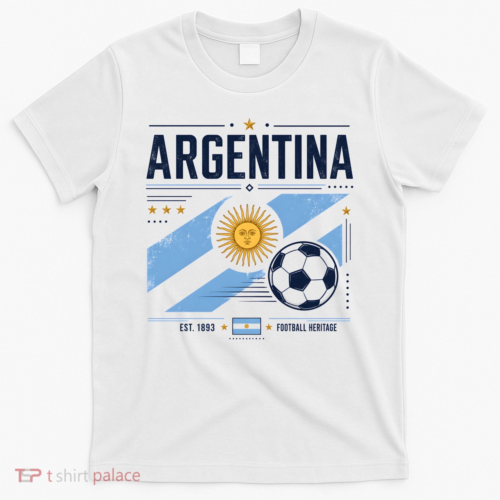 Argentina Football Heritage Vintage Soccer T-Shirt