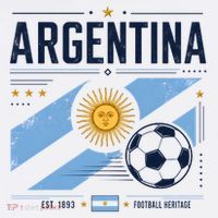 Argentina Football Heritage Vintage Soccer T-Shirt thumb 7