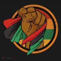 African Flag Hand USA-Made Doggie Bandana thumb 2