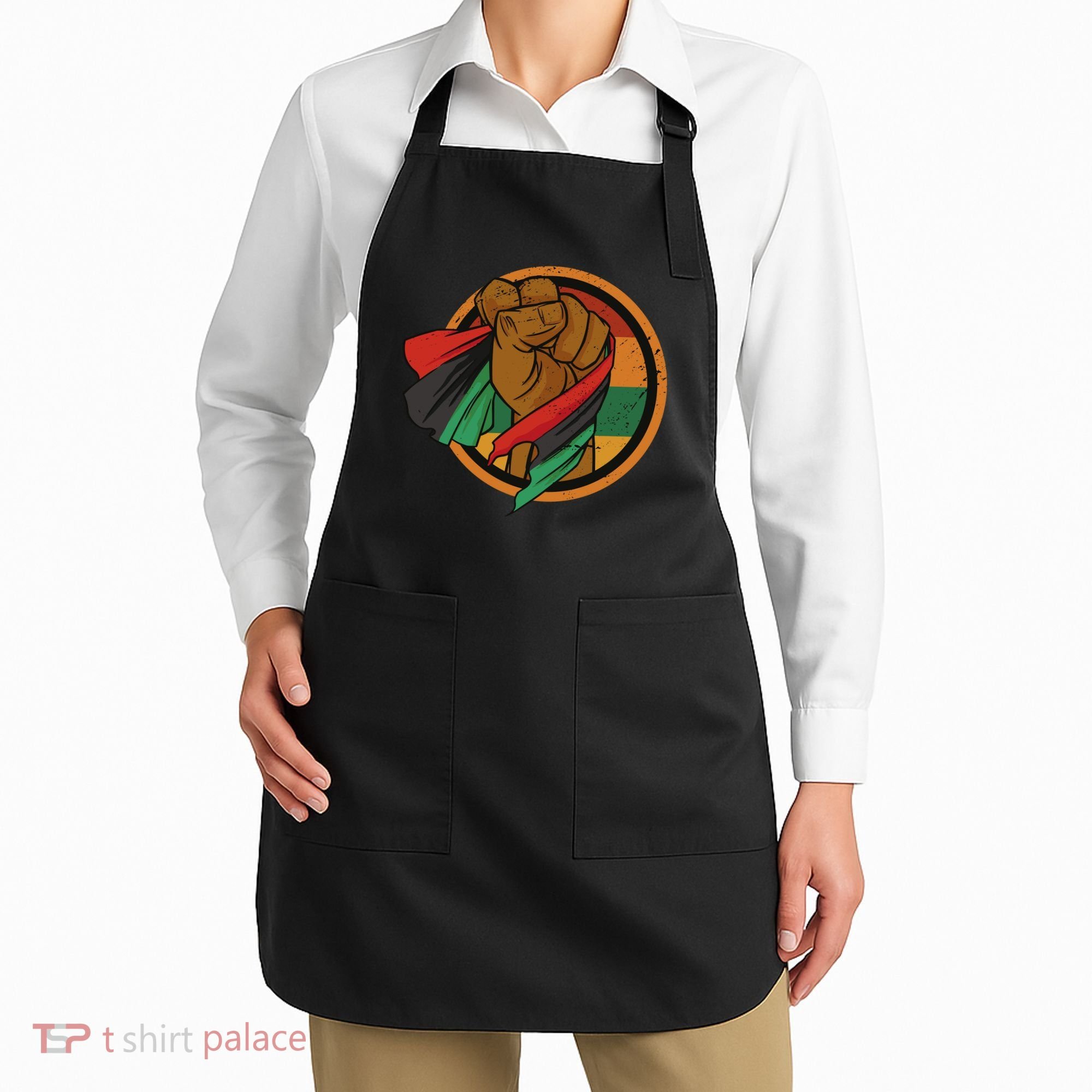 African Flag Hand Apron
