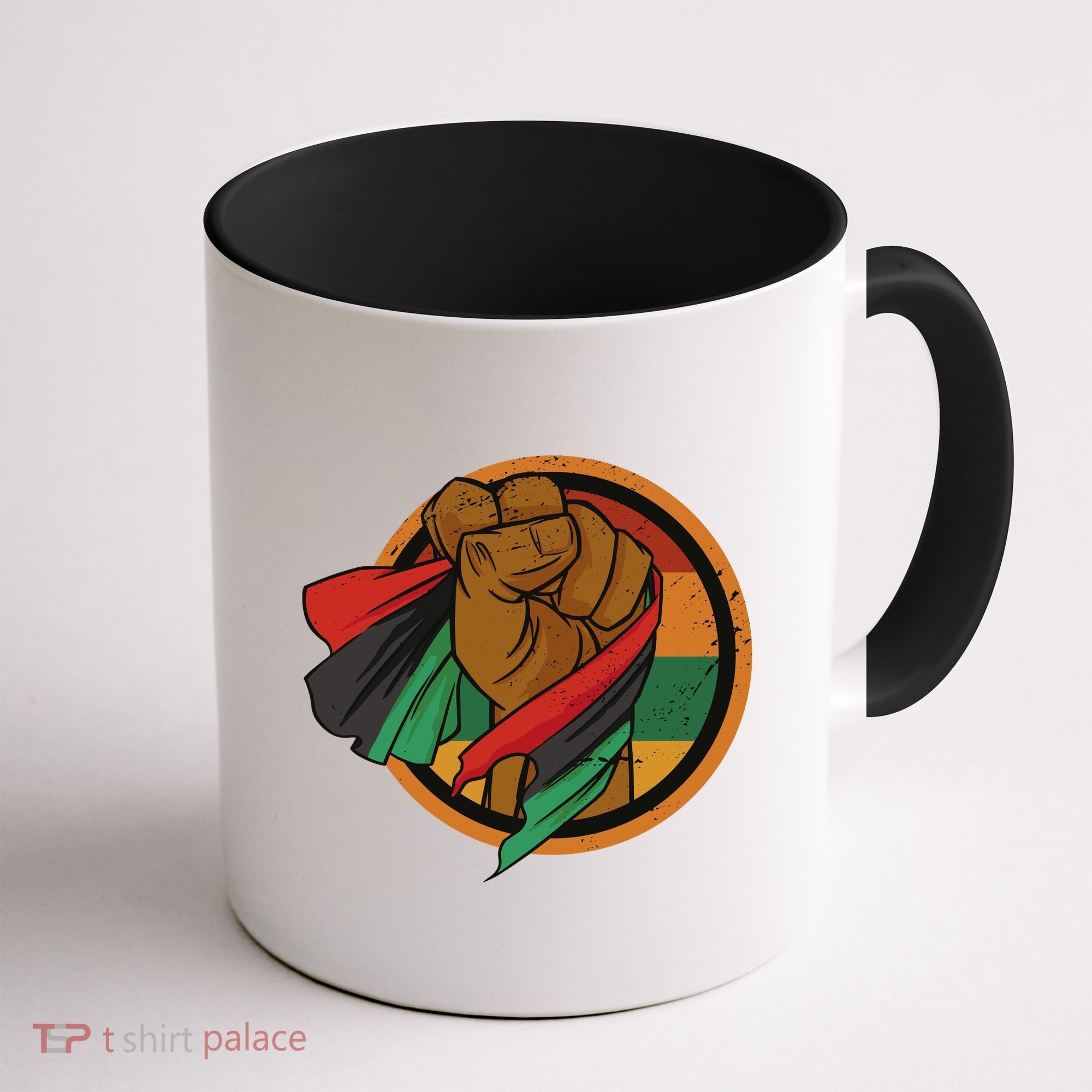 African Flag Hand Coffee Mug