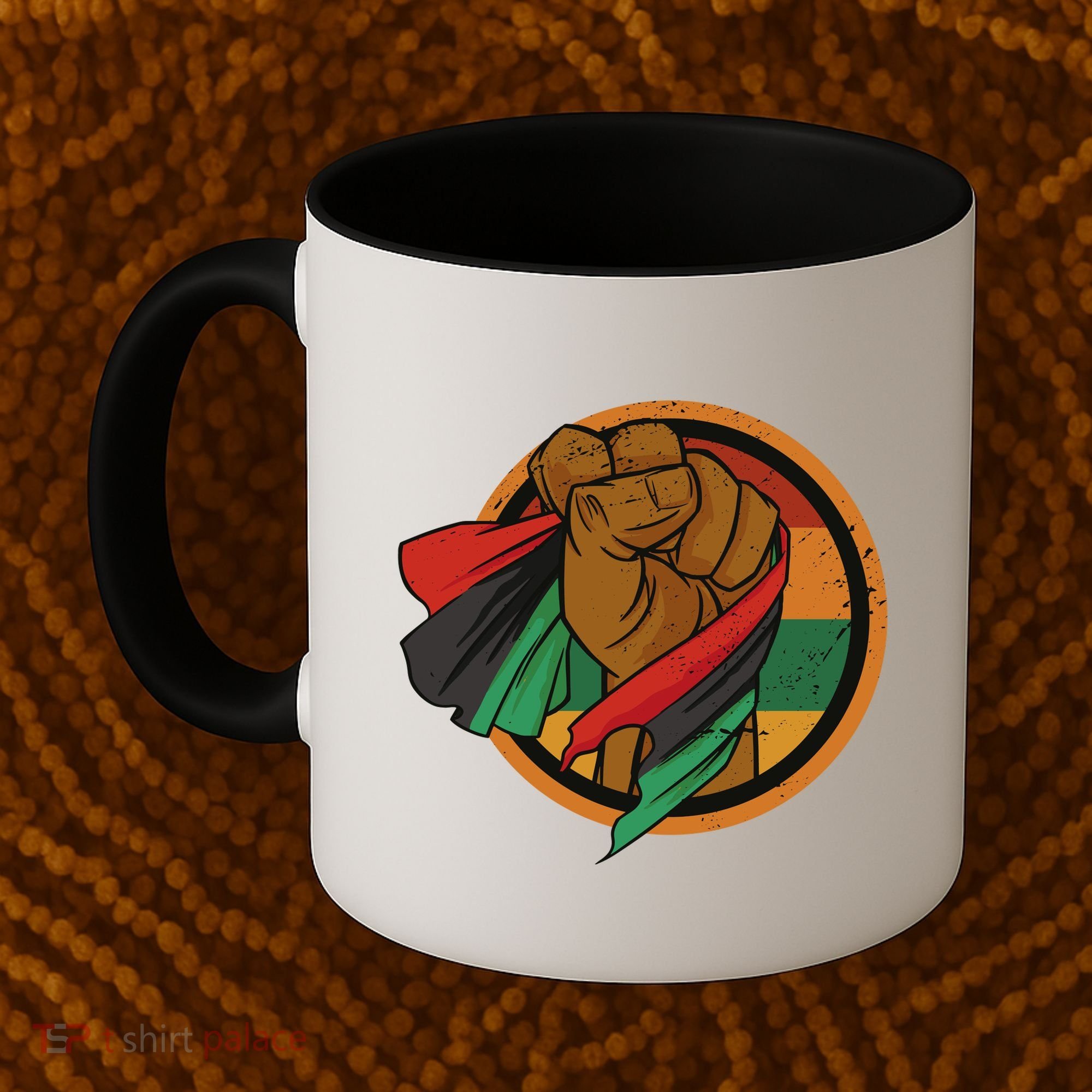 African Flag Hand Coffee Mug