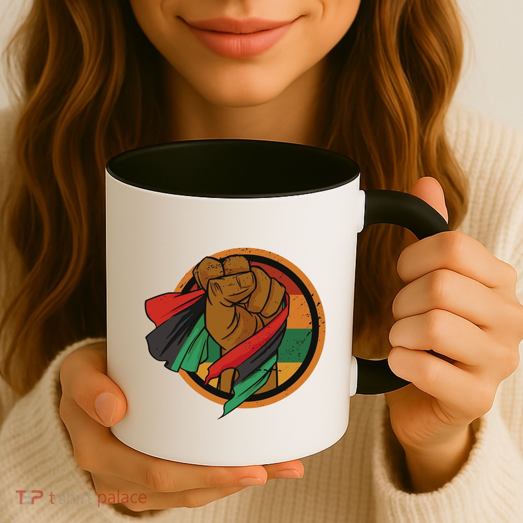 African Flag Hand Coffee Mug