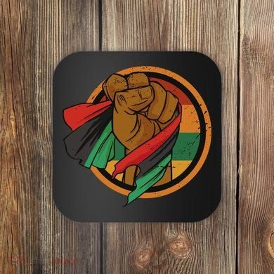 African Flag Hand Coaster
