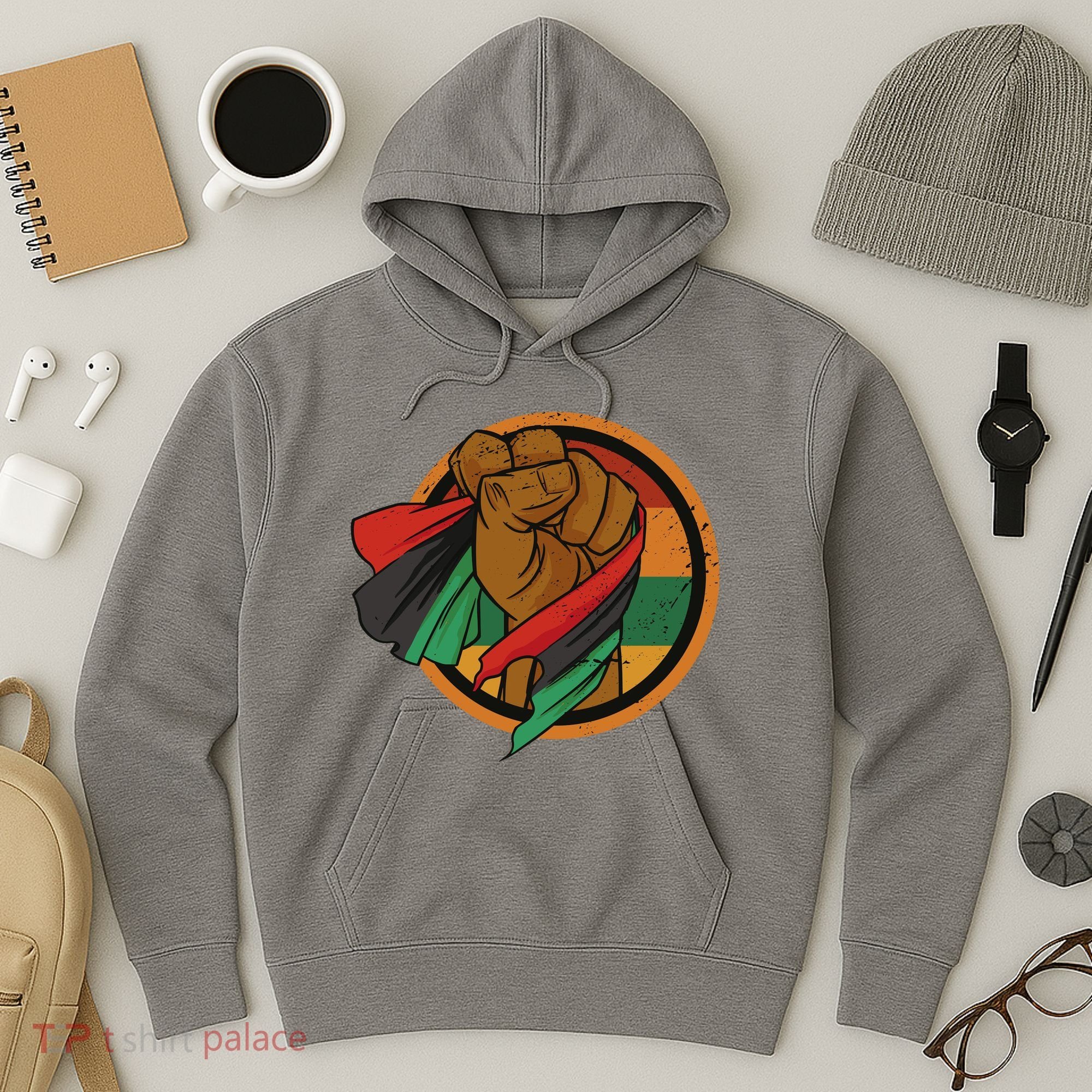 African Flag Hand Hoodie