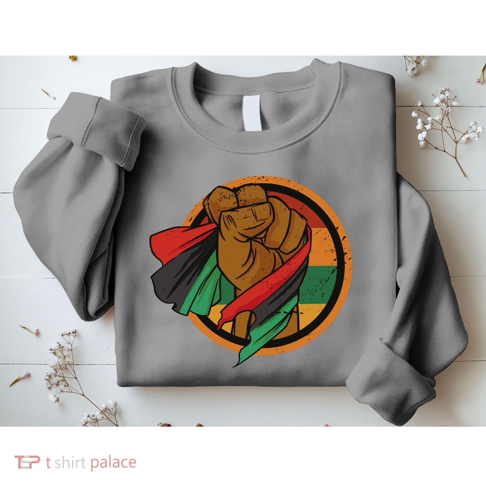 African Flag Hand Sweatshirt